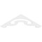 Ekena Millwork Pitch Northwest Architectural Grade PVC Gable Pediment, 36"W x 10 1/2"H x 1"P (7/12) GPP036X011X100NOR - alternate 2